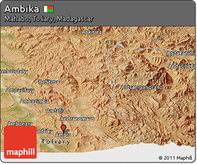 Satellite Panoramic Map of Ambika