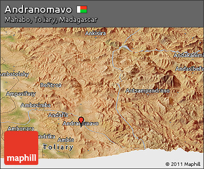 Satellite Panoramic Map of Andranomavo