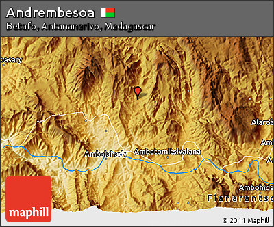 Physical 3D Map of Andrembesoa