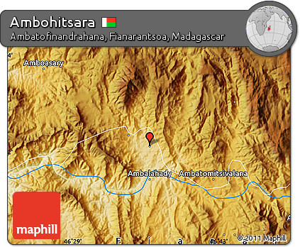 Physical Map of Ambohitsara