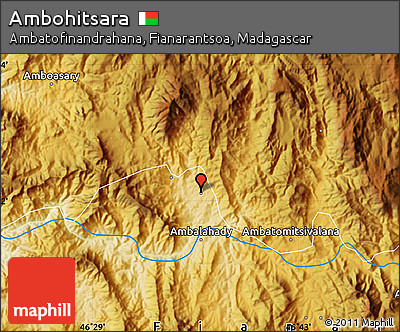 Physical Map of Ambohitsara