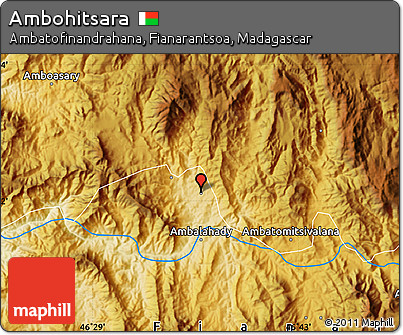 Physical Map of Ambohitsara