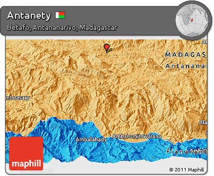 Political Panoramic Map of Antanety