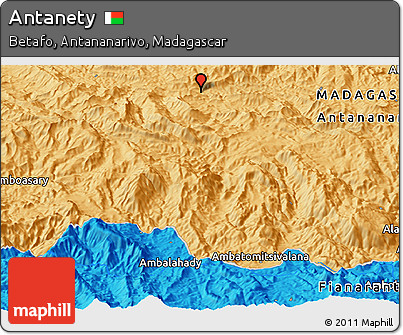 Political Panoramic Map of Antanety
