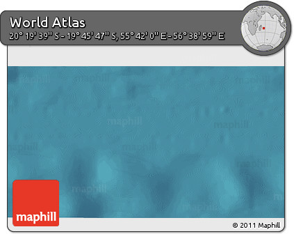 Satellite 3D Map of the Area around 20° 2' 43" S, 56° 10' 29" E