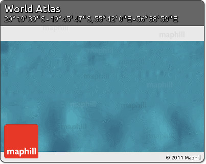 Satellite 3D Map of the Area around 20° 2' 43" S, 56° 10' 29" E