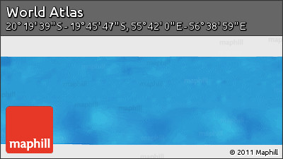 Physical Panoramic Map of the Area around 20° 2' 43" S, 56° 10' 29" E