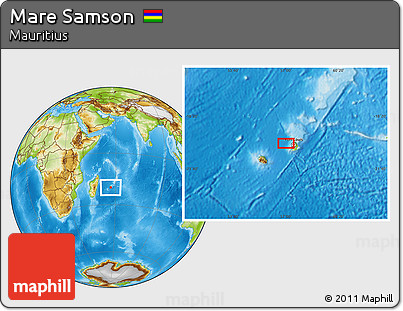 Physical Location Map of Mare Samson