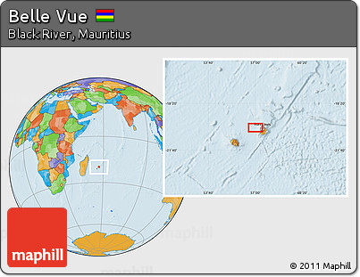 Political Location Map of Belle Vue