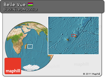 Satellite Location Map of Belle Vue