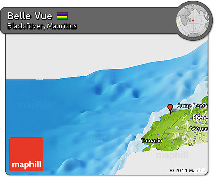 Physical Panoramic Map of Belle Vue