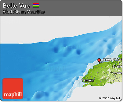 Physical Panoramic Map of Belle Vue