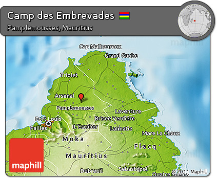 Physical 3D Map of Camp Des Embrevades