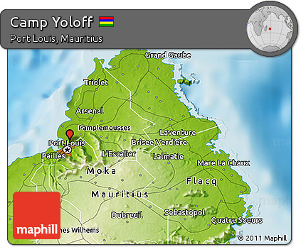 Physical 3D Map of Camp Yoloff