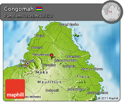 Physical 3D Map of Congomah