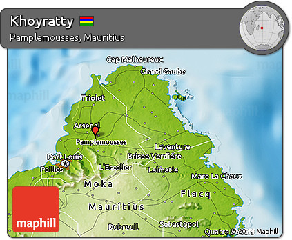 Physical 3D Map of Khoyratty