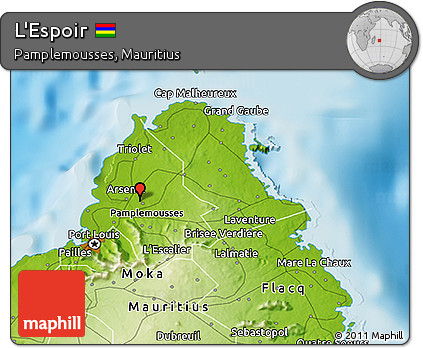 Physical 3D Map of L'Espoir