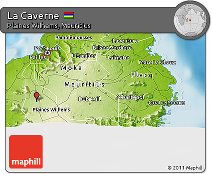Physical 3D Map of La Caverne