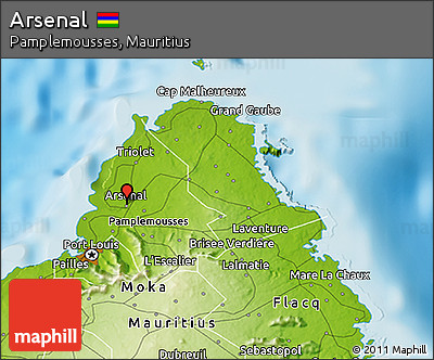 Physical 3D Map of Arsenal