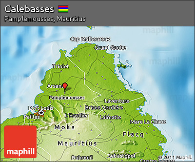 Physical 3D Map of Calebasses