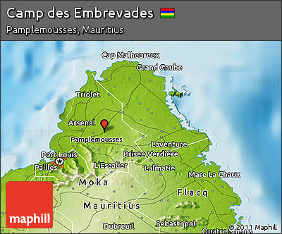 Physical 3D Map of Camp Des Embrevades