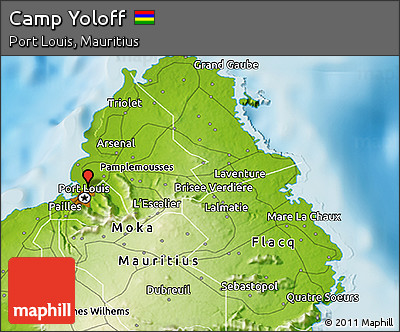 Physical 3D Map of Camp Yoloff