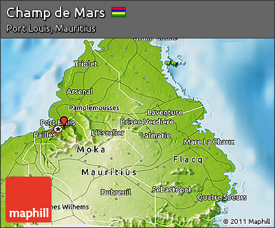 Physical 3D Map of Champ De Mars