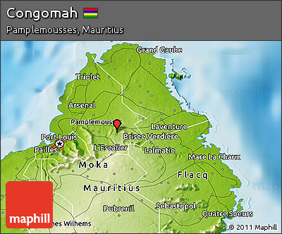 Physical 3D Map of Congomah