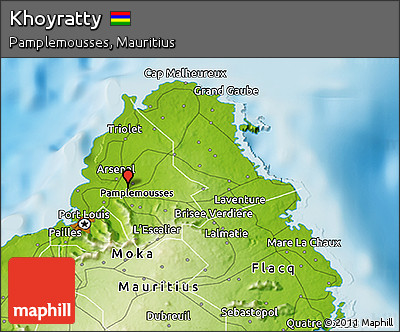 Physical 3D Map of Khoyratty