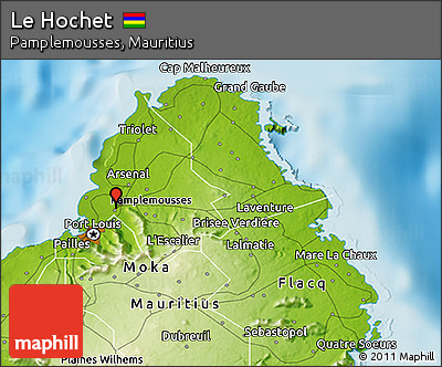 Physical 3D Map of Le Hochet
