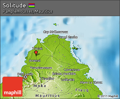 Physical 3D Map of Solitude