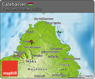 Physical 3D Map of Calebasses
