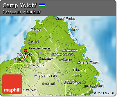 Physical 3D Map of Camp Yoloff