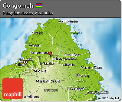 Physical 3D Map of Congomah