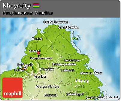 Physical 3D Map of Khoyratty