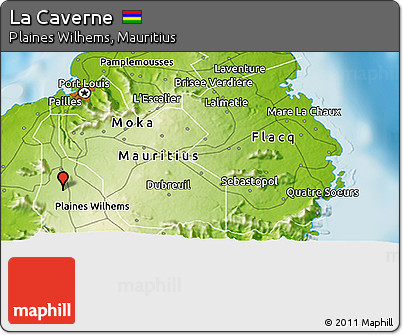 Physical 3D Map of La Caverne