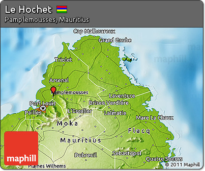 Physical 3D Map of Le Hochet