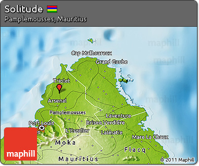 Physical 3D Map of Solitude