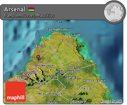 Satellite 3D Map of Arsenal