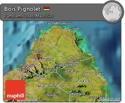 Satellite 3D Map of Bois Pignolet