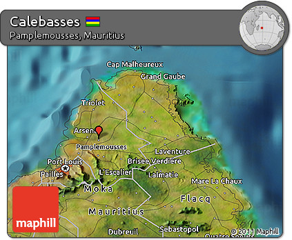 Satellite 3D Map of Calebasses