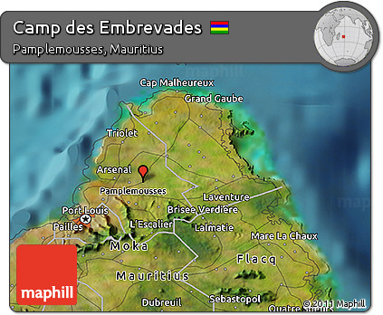 Satellite 3D Map of Camp Des Embrevades