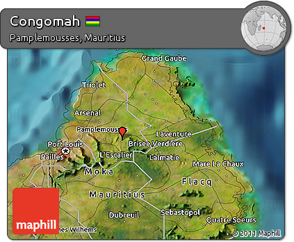 Satellite 3D Map of Congomah