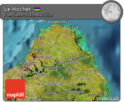 Satellite 3D Map of Le Hochet