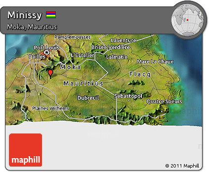 Satellite 3D Map of Minissy