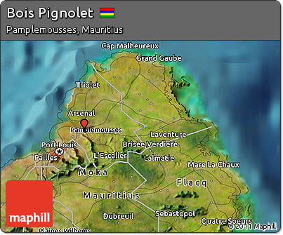 Satellite 3D Map of Bois Pignolet