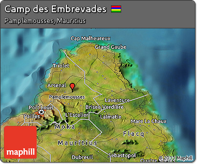 Satellite 3D Map of Camp Des Embrevades