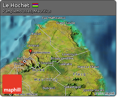 Satellite 3D Map of Le Hochet