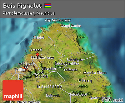 Satellite 3D Map of Bois Pignolet