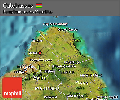 Satellite 3D Map of Calebasses